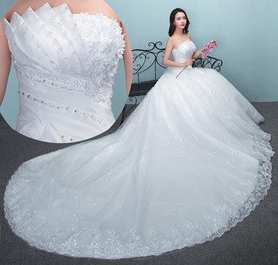 Wedding Dress Large Tail Wedding Dress