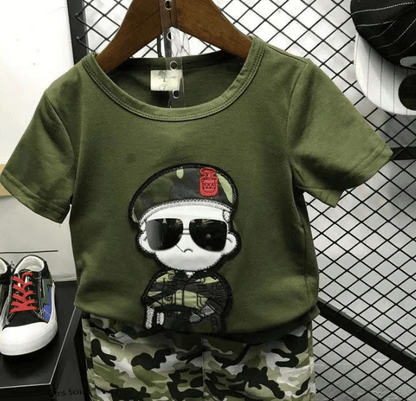 Boys' Summer Camouflage Suit