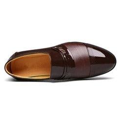 Mens Business Casual Formal Patent Leather Shoes