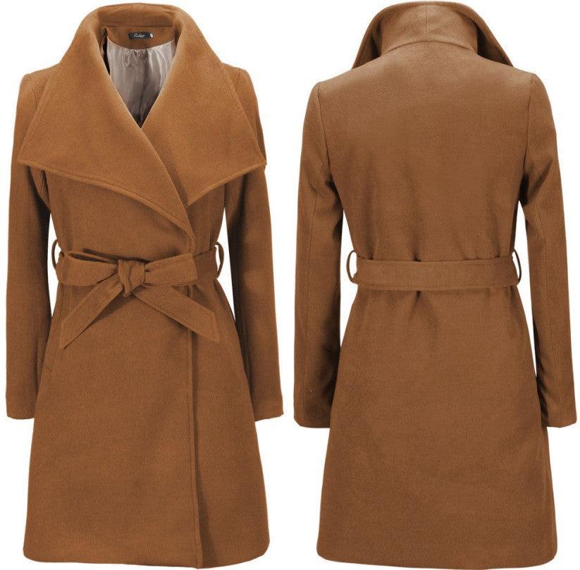 Stylishly Cute Big Collar Coat