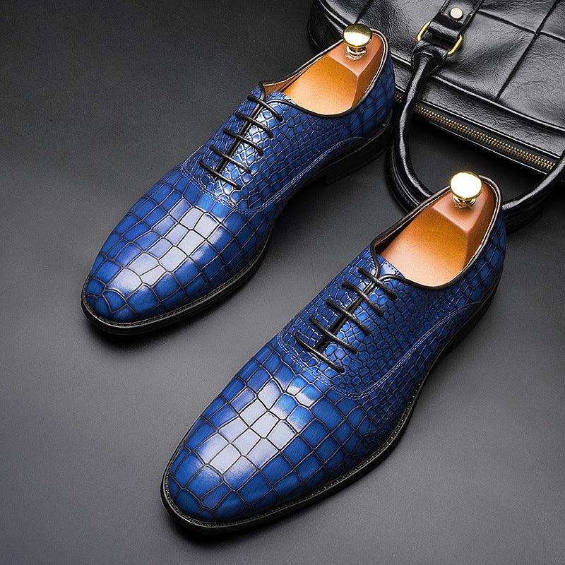 Mens Stylish High End Leather Pointed Shoes