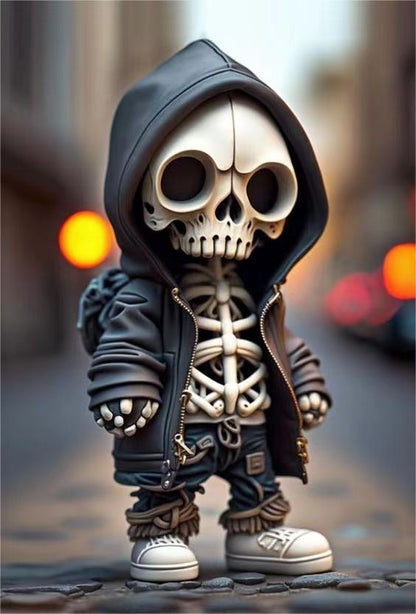 Halloween Cool Skeleton Figurines -Skeleton Doll Resin Ornament Home Décor