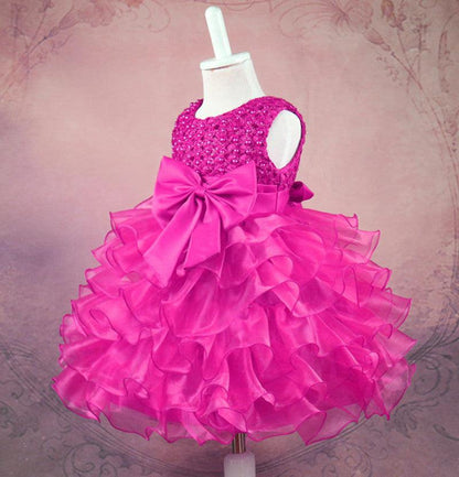 Girls' Bow String Beads  Beauty Princess Dress