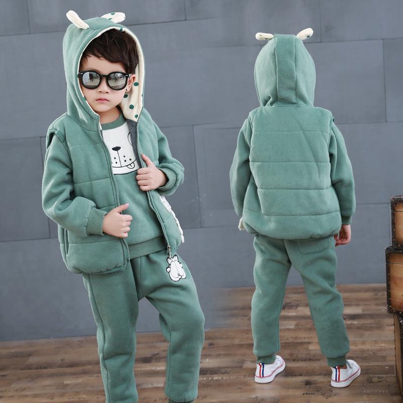 Boys 3 Pc Fleece Suit