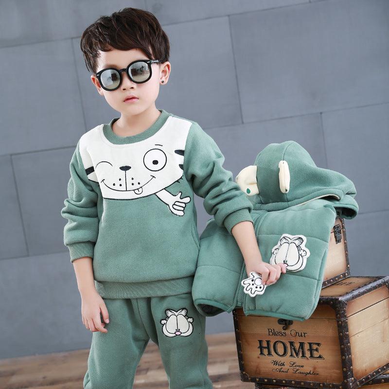 Boys 3 Pc Fleece Suit