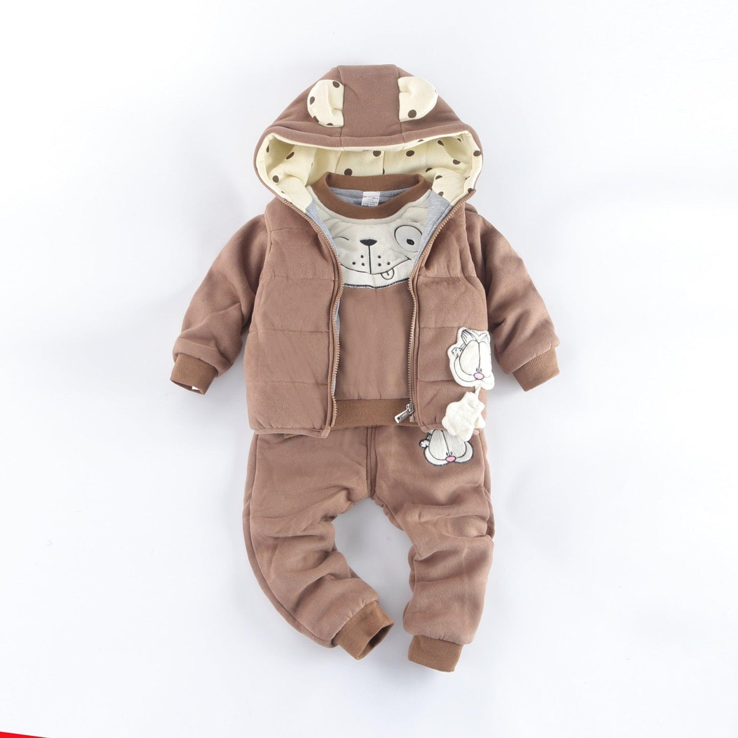 Boys 3 Pc Fleece Suit