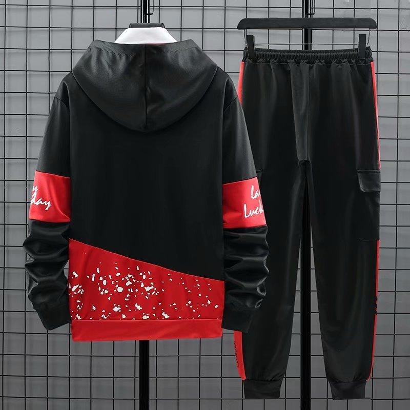 Loose Leisure Two-piece Sports Sweatshirt And Joggers