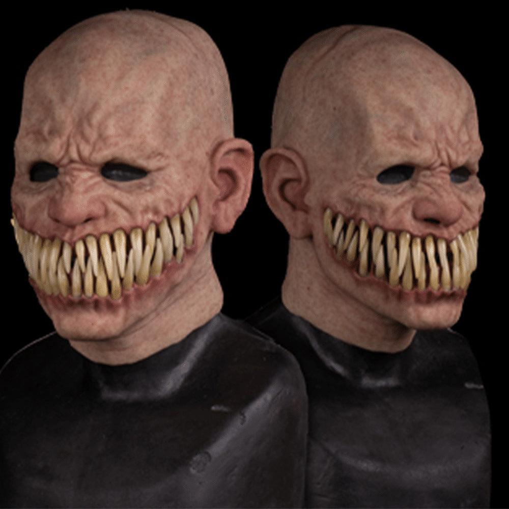 Halloween Latex Horror Balaclava Mask = Creepy Smile