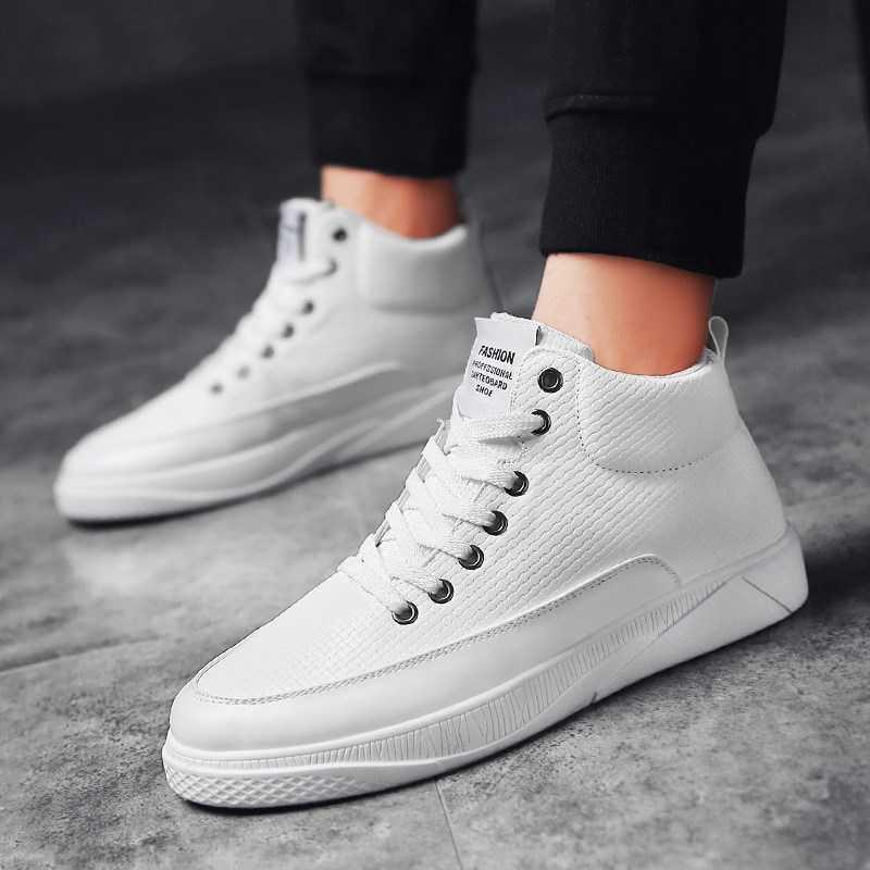 Mens Stylish Casual High-Top Trendy Boot Trainers