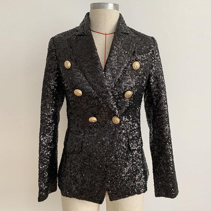 Ladies Sequin Blazer Jacket & Trouser Suit