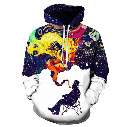 Unisex Spill Milk 3D Printed Hoodies