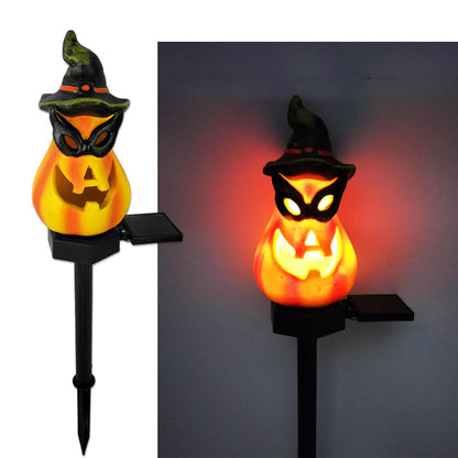 Halloween Solar Pumpkin Lamp Iron Outdoor Creative Atmosphere