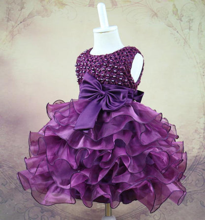 Girls' Bow String Beads  Beauty Princess Dress