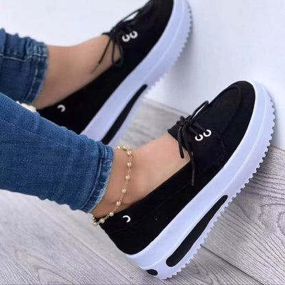 Casual Platform Heel Peas Loafers Shoes