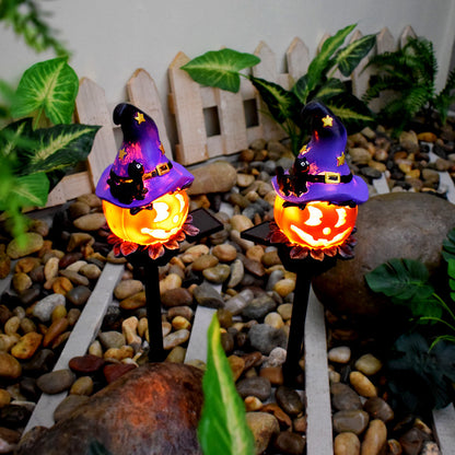 Halloween Solar Pumpkin Lamp Iron Outdoor Creative Atmosphere