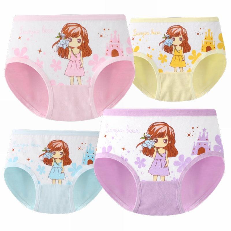 Girls' Underwear Cotton Underwear - Briefs Shorts X 4