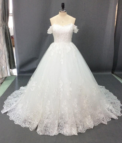 Staggering With Beauty Arnett Shoulder Cover Wedding Dress Elegantly Detailed With Perfection