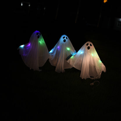 Halloween Ornament Outdoor Ghosts x3 - Haunted House Decoration