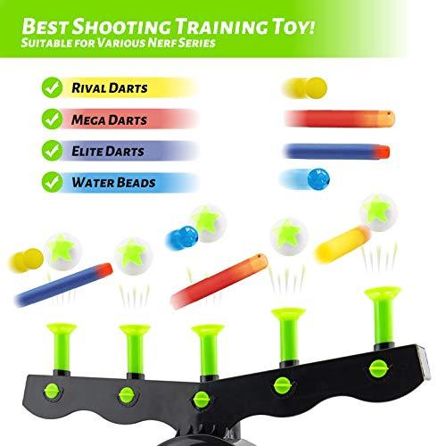 Toy Shooting Game Glow In The Dark Floating Ball Target Practice Hover Shot 1 Blaster 10 Soft Foam Balls 3 Darts