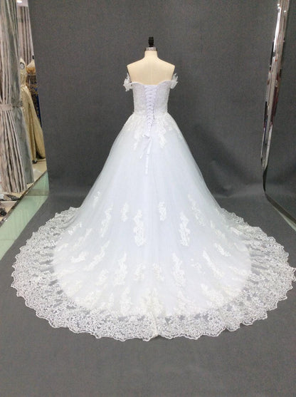 Staggering With Beauty Arnett Shoulder Cover Wedding Dress Elegantly Detailed With Perfection