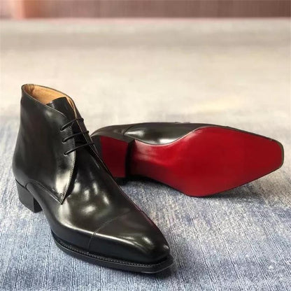 Mens Leather Formal Business Shoe Boots