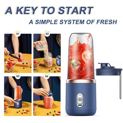 Portable Electric Blender Smoothie Mini Juicer Fruit Machine 400ml