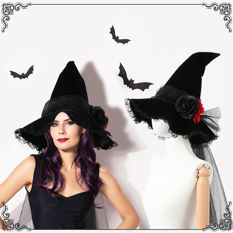 Witch Hat Accessories Props Halloween Baroque