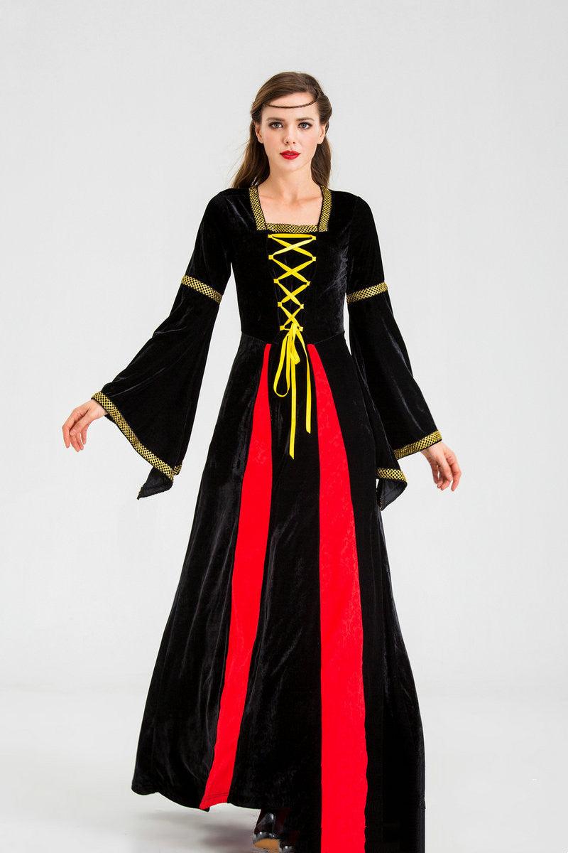 Medieval Retro Performance Costume: Irish Velvet Dress