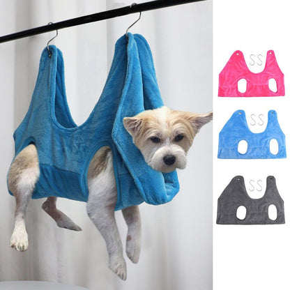 Pet Dog Cat Grooming Hammock - Harness Restraint Bag Helper Breathable