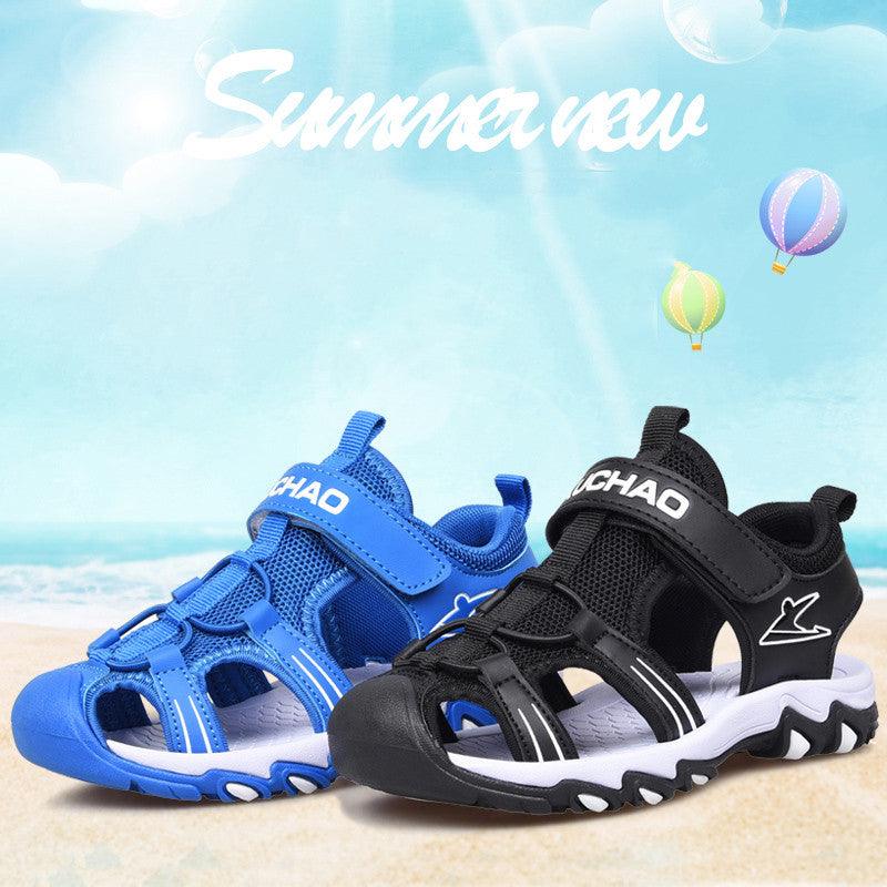 Boys Unique Baotou Soft Sole Beach Non-slip Sandals Shoes