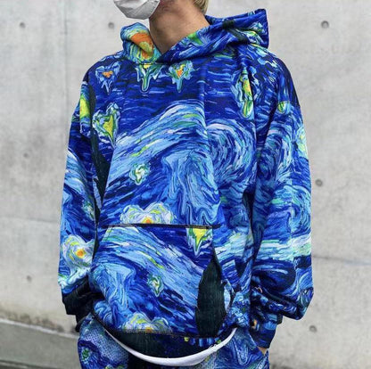 Abstract Night Sky Pullover Terry Boys Hoodie