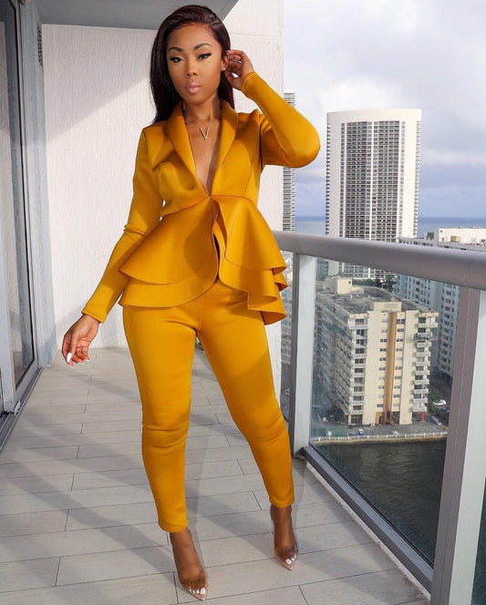 Ladies Stylish Pencil suit With Unique Style Jacket