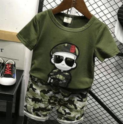 Boys' Summer Camouflage Suit