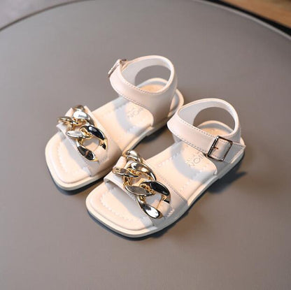 Girls Unique Design Retro Sandals Toe Beach - Princess Shoes