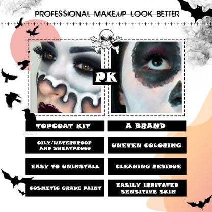 Halloween Black And White Body Painting Makeup Pigment