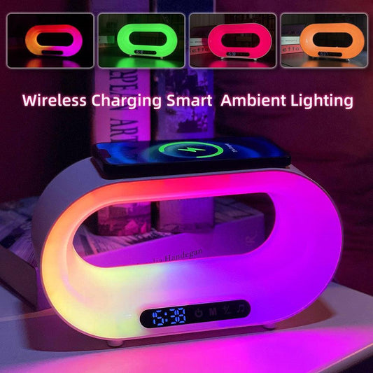 Atmosphere Desk Lamp Smart Multifunctional Wireless Charger Alarm Clock