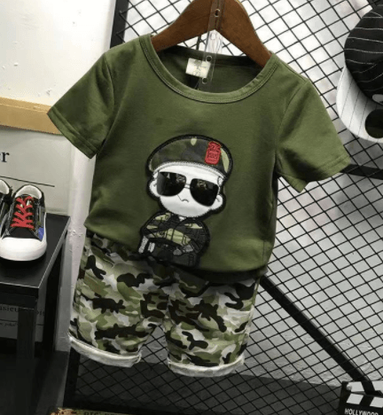 Boys' Summer Camouflage Suit