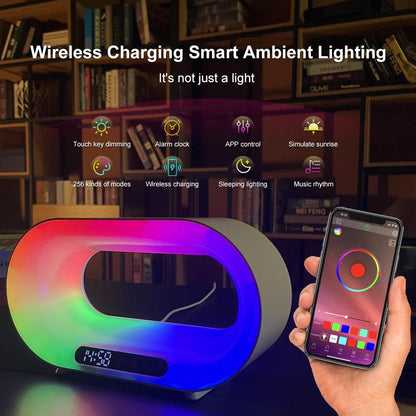 Atmosphere Desk Lamp Smart Multifunctional Wireless Charger Alarm Clock