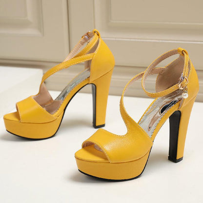 Ladies Roman Open Toe Stylish With Strap Platform Shoes