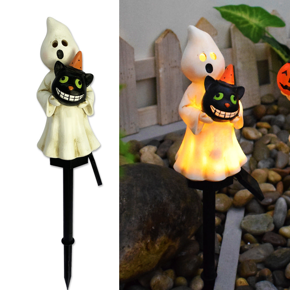 Halloween Solar Pumpkin Lamp Iron Outdoor Creative Atmosphere