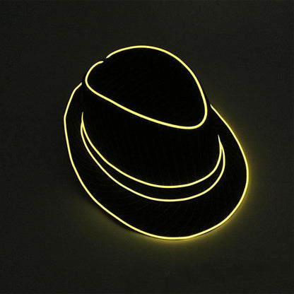 Glowing Top Hat Fancy Dress Party Performance Fluorescent Hat