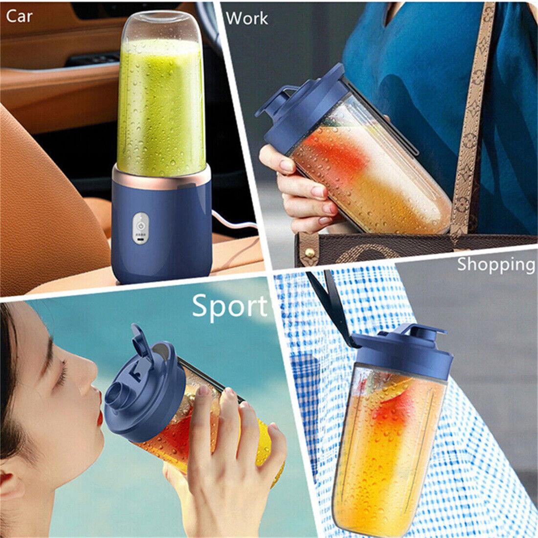 Portable Electric Blender Smoothie Mini Juicer Fruit Machine 400ml