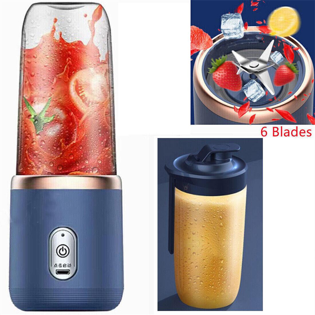 Portable Electric Blender Smoothie Mini Juicer Fruit Machine 400ml