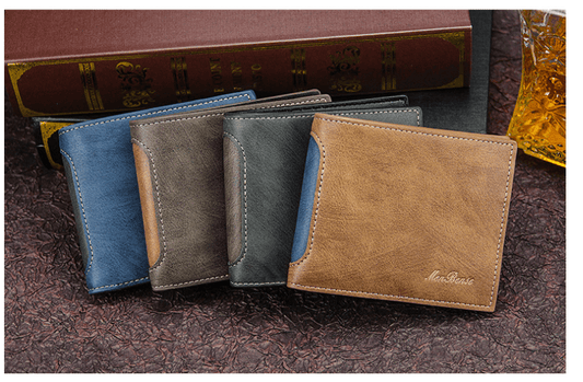 Wallets Short Leisure Splicing - Men's