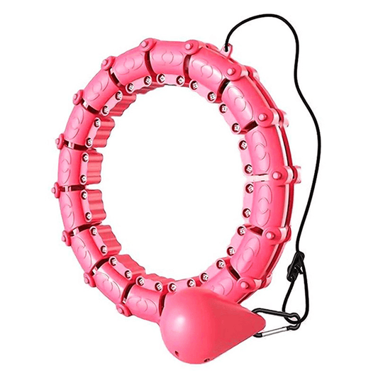 Weight Loss Smart Weighted Fitness Hoops Equipment Infinity Hoop Plus Size Detachable 24 Knots, Abdomen Fitness, For Beginners