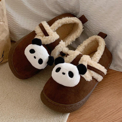 Boys & Girls Warm With Velvet Outdoor Cotton Slippers