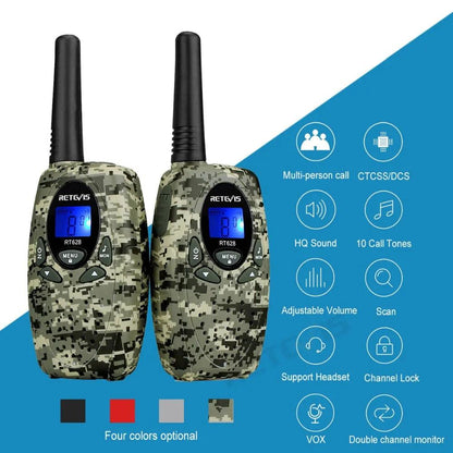 Retevis RT628 Walkie Talkie Children 2pcs Walkie-talkie Toy Radio Communicator