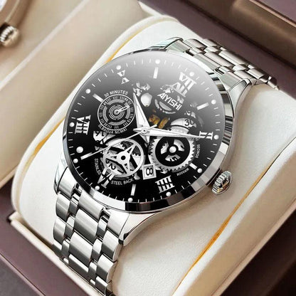 Quartz Automatic Non-mechanical Watch-Stainless Steel - Men's