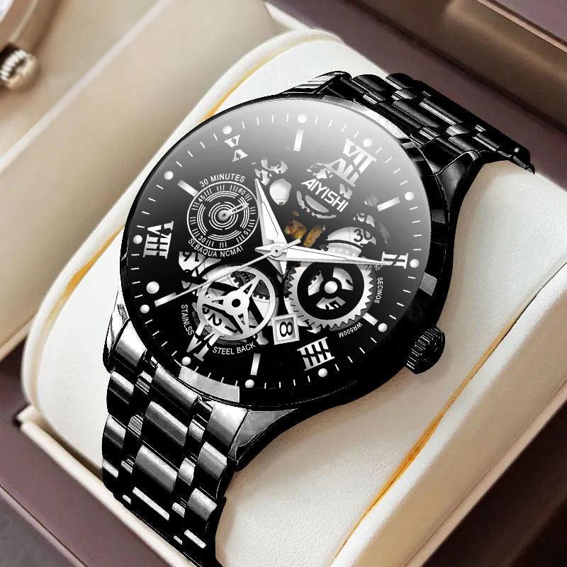 Quartz Automatic Non-mechanical Watch-Stainless Steel - Men's