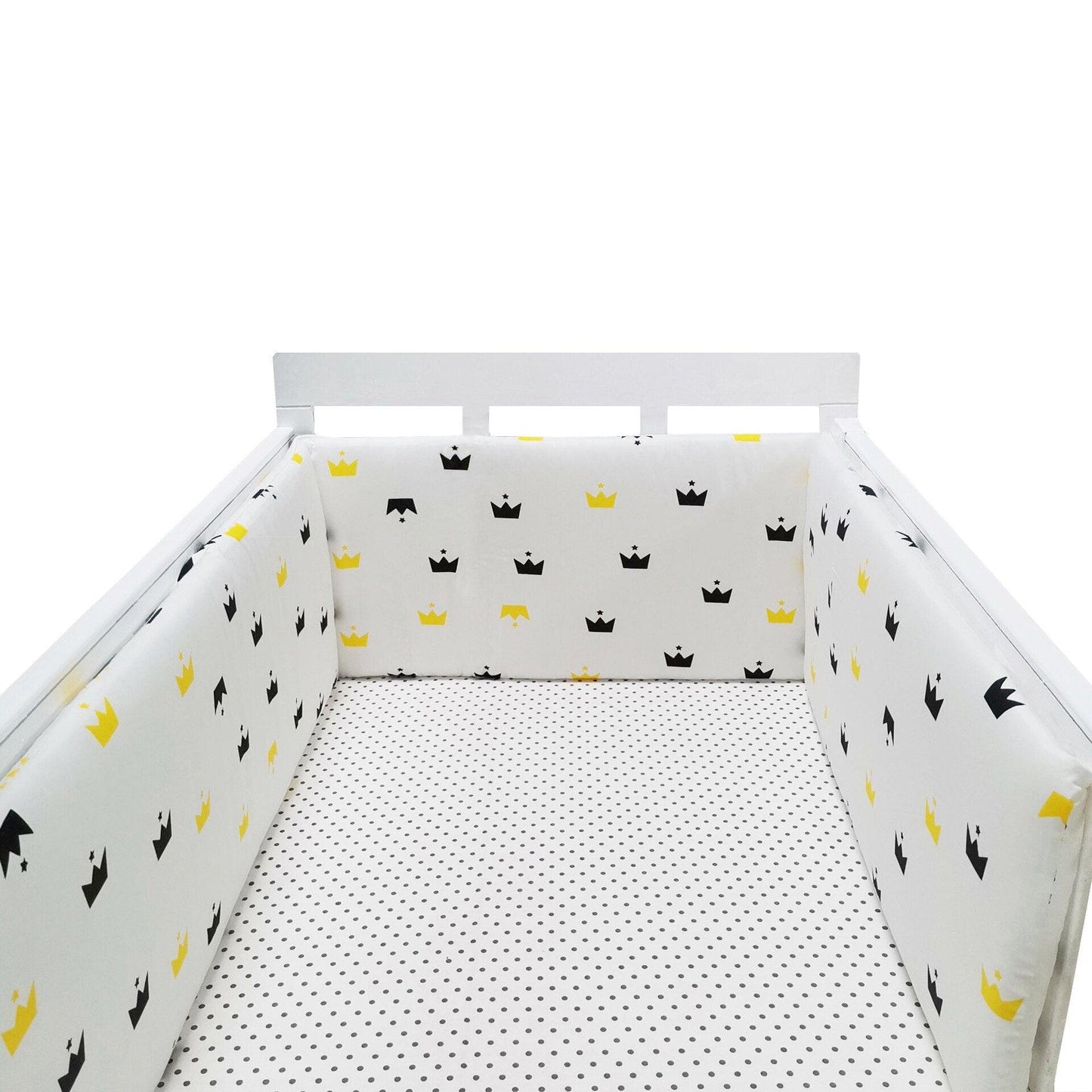 Thick One-piece Crib Around Cushion Cot Protector Pillows